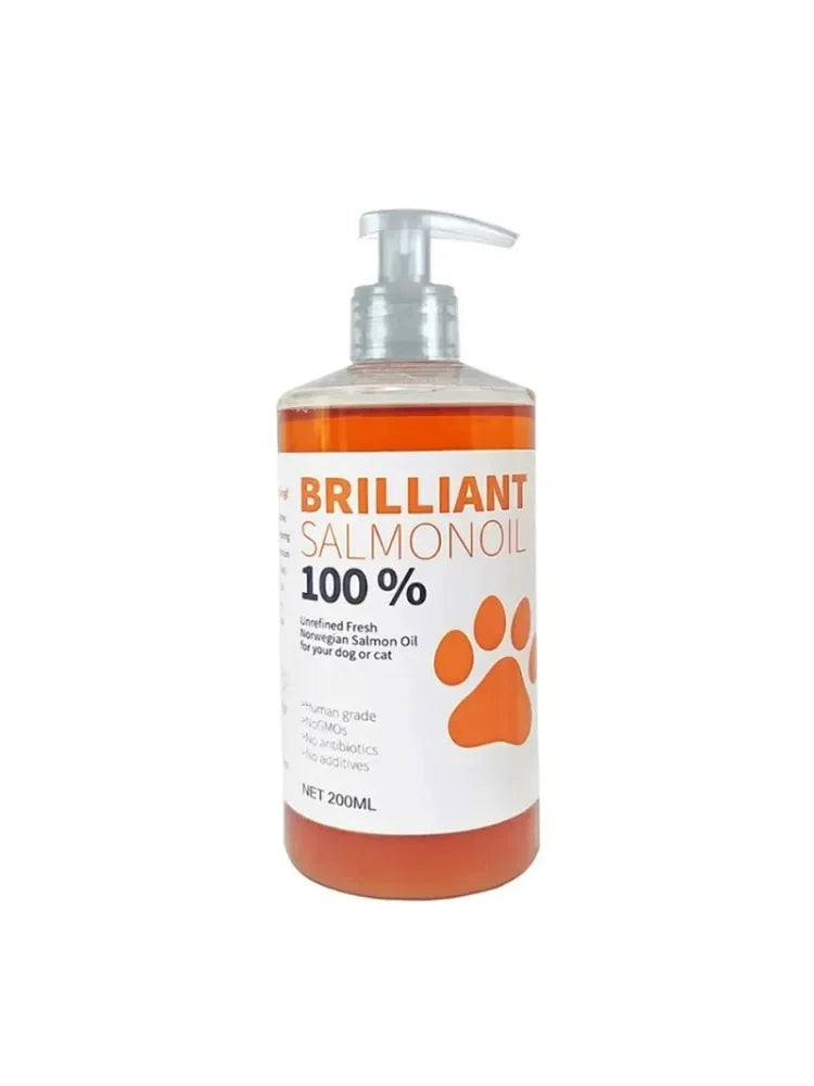 Natural Salmon Fish Oil for Dogs & Cats - 21 Omega Fatty Acids