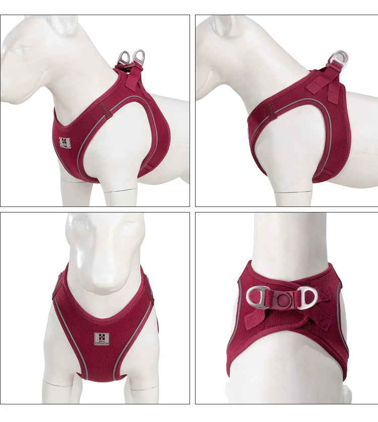Dog Harness Leash Set - Adjustable, Reflective for Small to Medium Pets