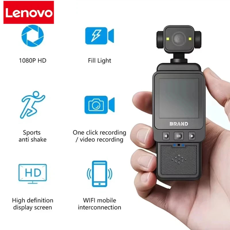 Lenovo 4K Waterproof Action Camera with Dual Screens