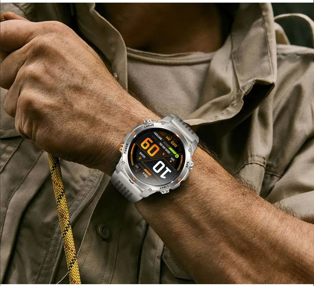 Vabena 2025 GPS Map Smartwatch | Navigation & Fitness for Men & Women