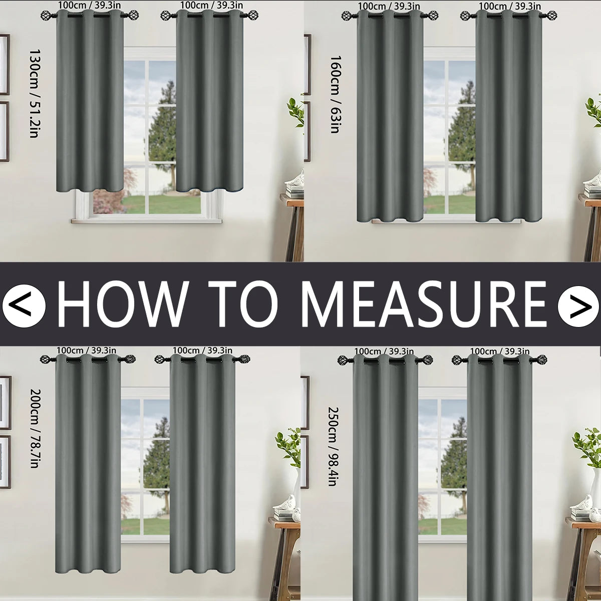 Modern Blackout Curtains - 2 Pcs Set with Coated Lining for Home Decor