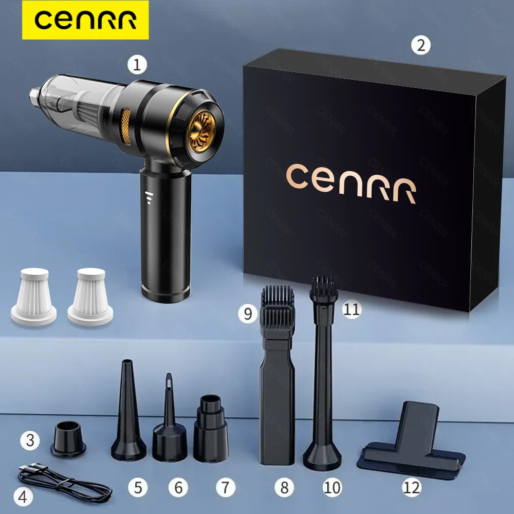 CENRR 998000PA Powerful Portable Wireless Car Vacuum & Robot