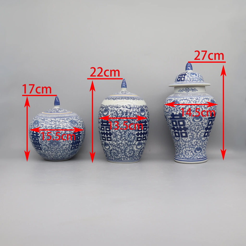 Blue & White Ceramic Jar | Timeless Home Decor Pot & Vase