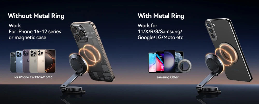 Joyroom N55 15W Wireless Charging Magnetic Car Mount