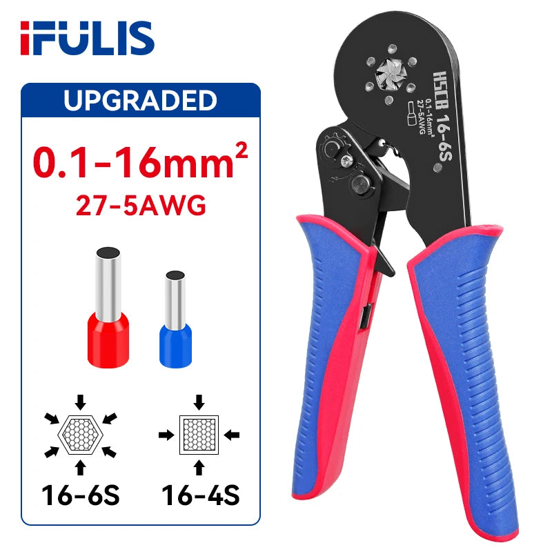 IFULIS HSC8 Precision Tubular Terminal Crimping Pliers 16mm² – Reliable Electrical Connections