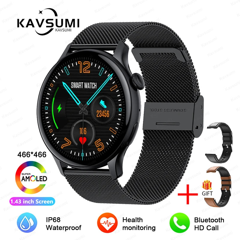 Women's Elegant AMOLED Smartwatch with GPS & Bluetooth Calling