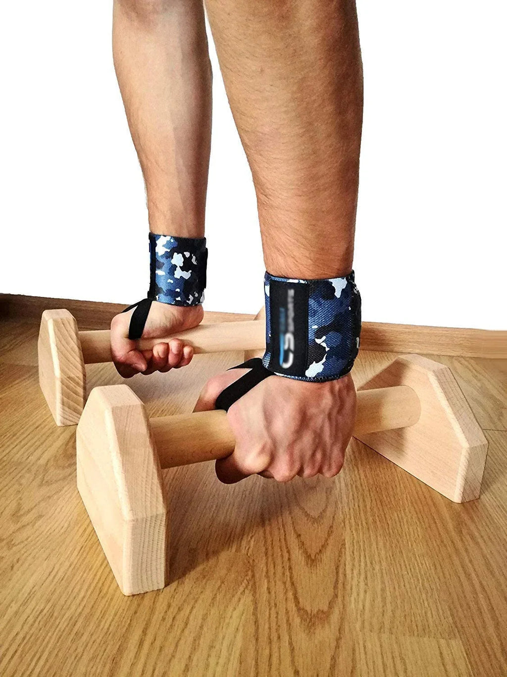 Wooden Push-Up Stands & Parallettes | Non-Slip Home Fitness Equipment