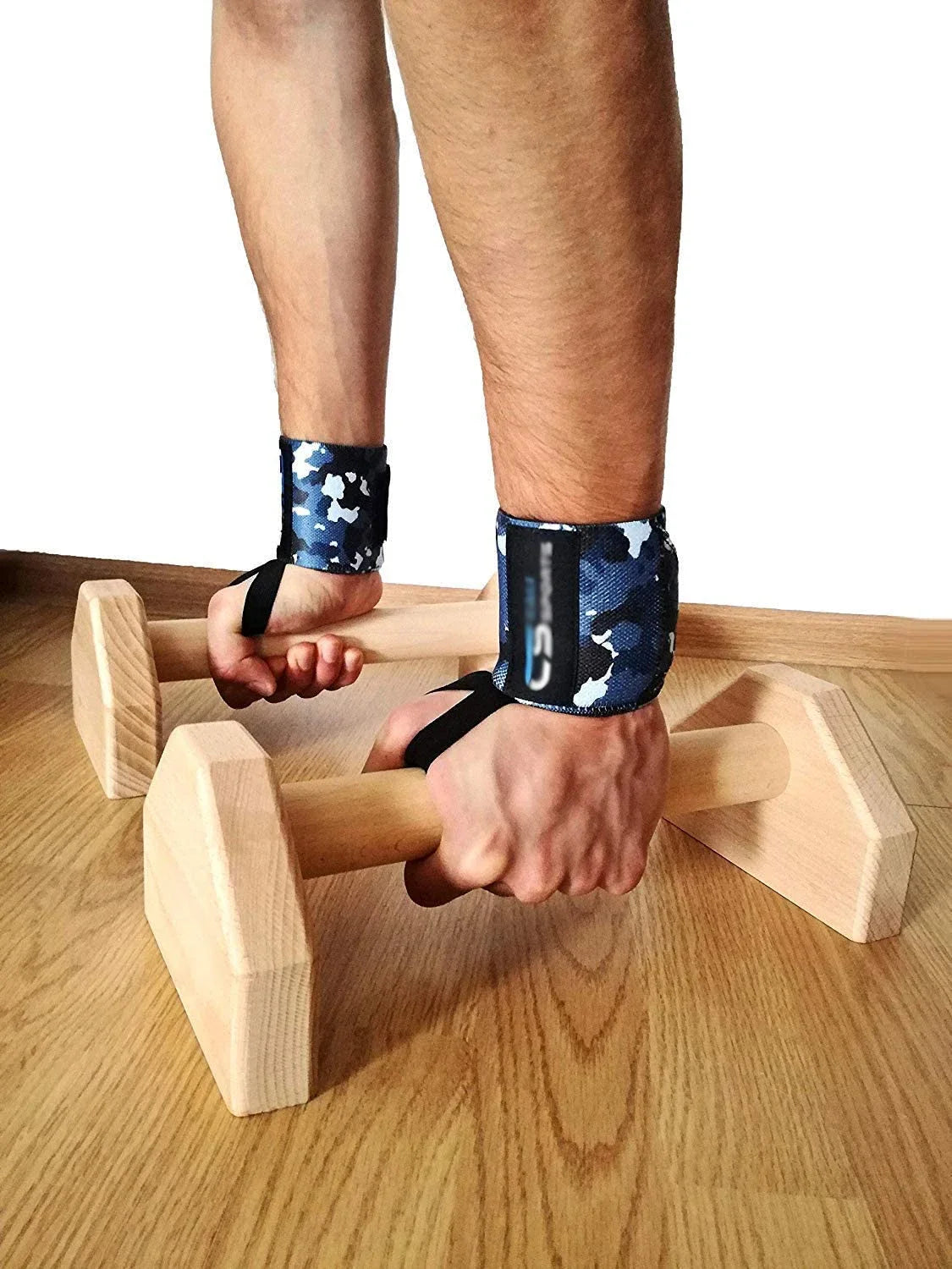 Wooden Push-Up Stands & Parallettes | Non-Slip Home Fitness Equipment
