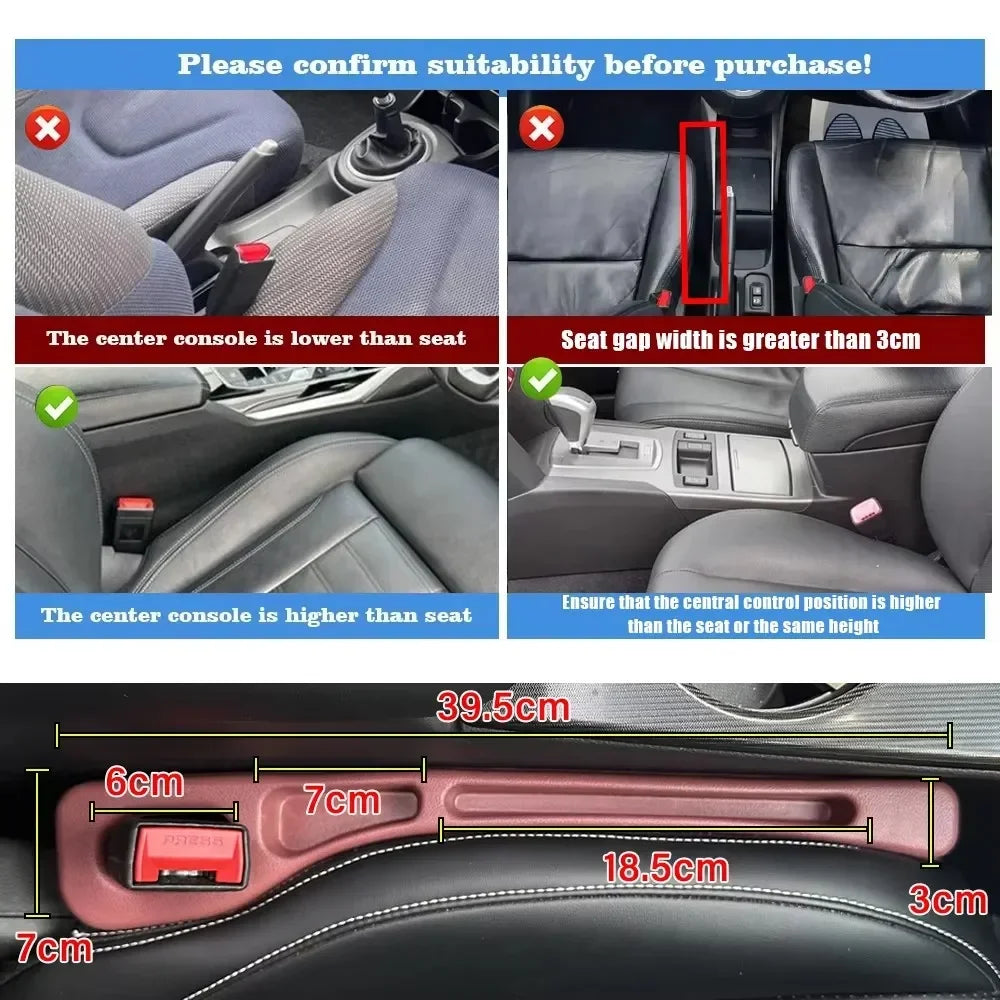 Car Seat Gap Filler & Organizer - Universal Storage Solution