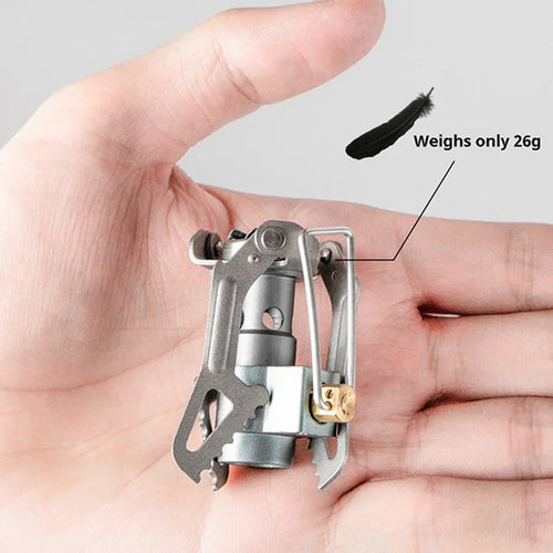 BRS-3000T Mini Titanium Camping Gas Stove - Ultra-Light & Portable Survival Burner