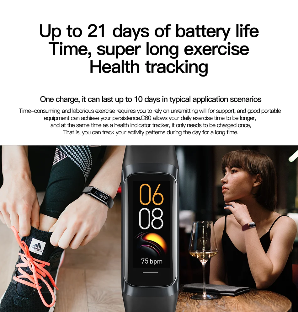 LIGE AMOLED Smartwatch - Heart Rate & Fitness Tracker