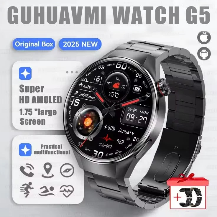 G5 PLUS Smartwatch | 1.75" HD AMOLED, GPS & Fitness Tracker