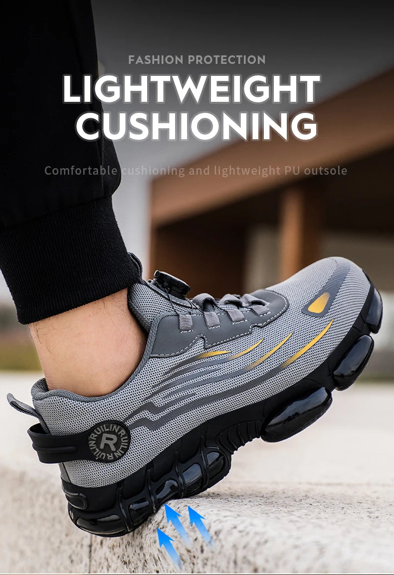 Manlegu Tough Safety Shoes - Ultimate Slip Resistance & Protection