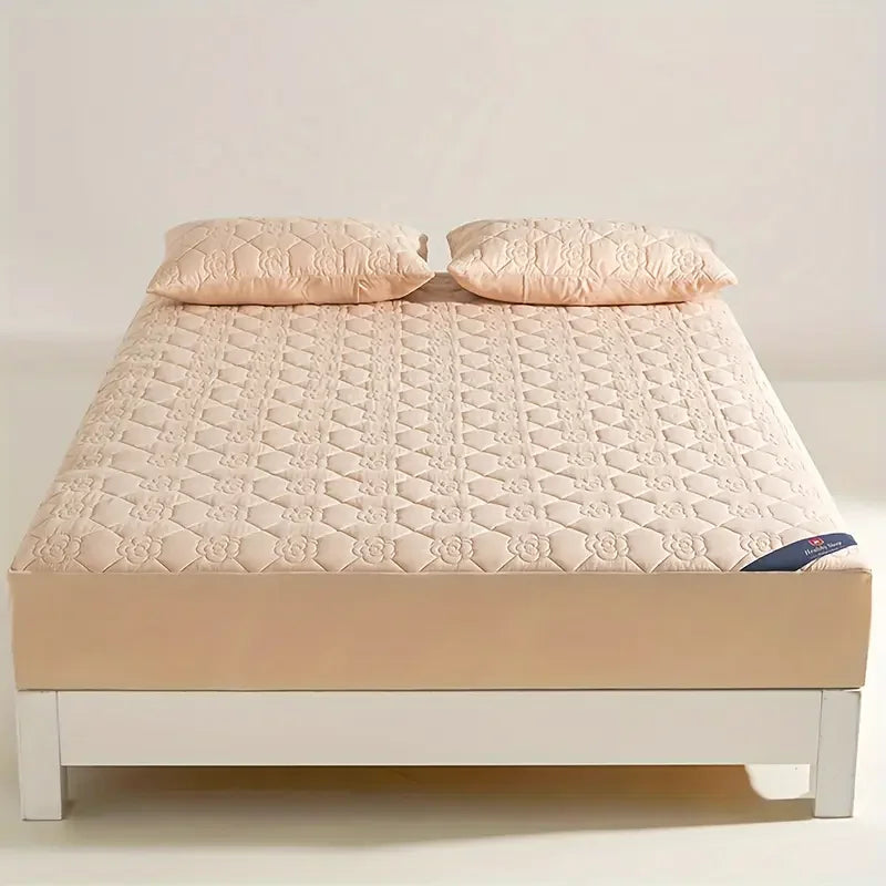 Waterproof Mattress Protector | Soft, Breathable Fitted Sheet for Single/Double Bed