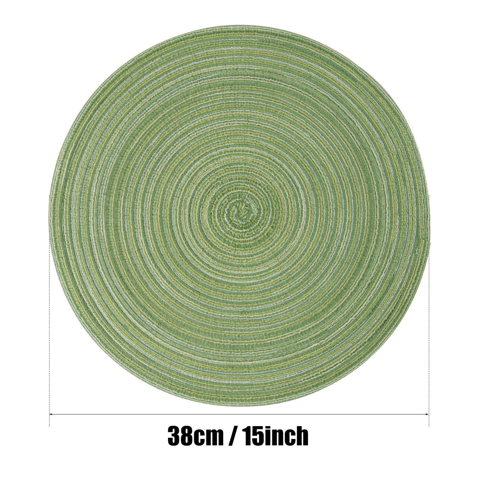 Elegant Braided Placemats & Coasters Set - 12-Piece Dining Table Protection
