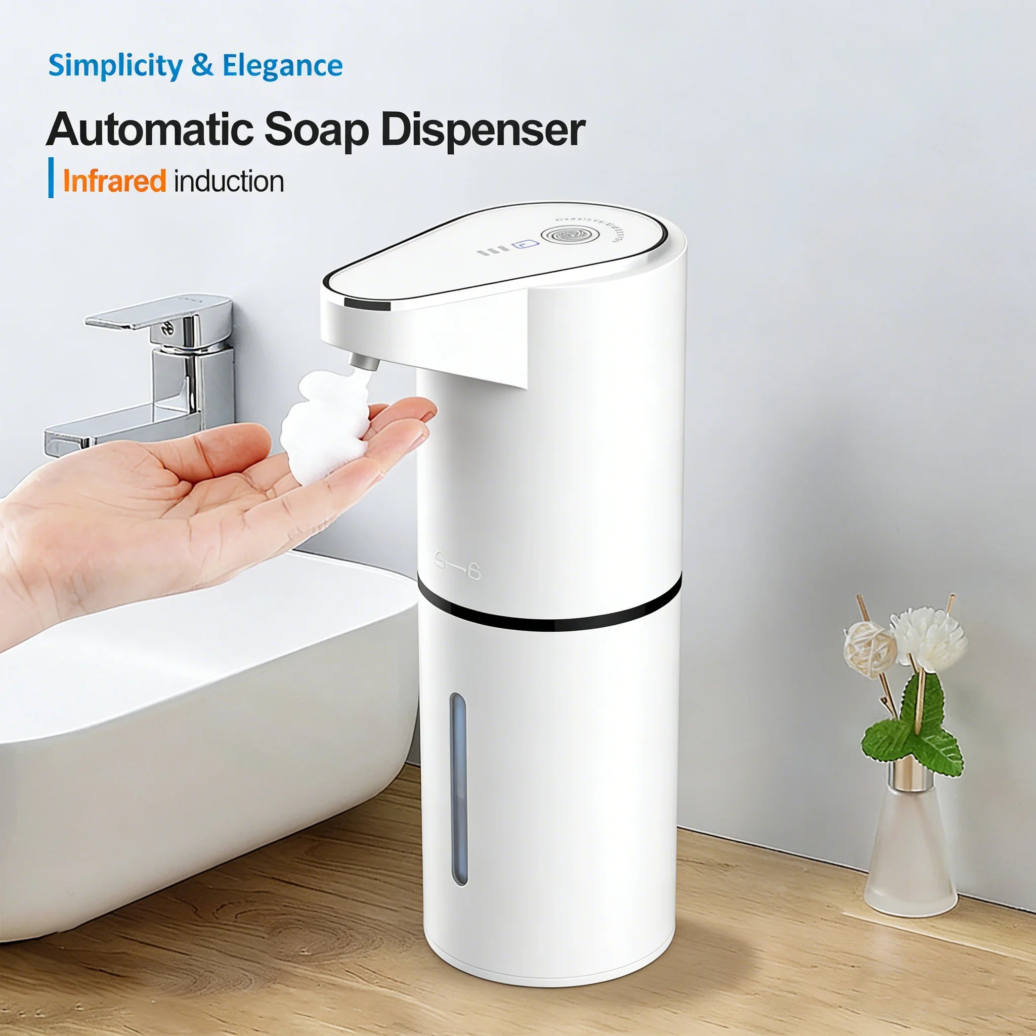 Automatic Sensing Soap Dispenser - Contactless Wall Mounted Frother