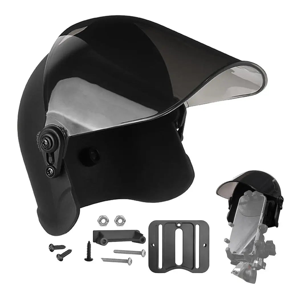 Motorcycle Phone Mount - Waterproof with Sunshade & Rain Protection