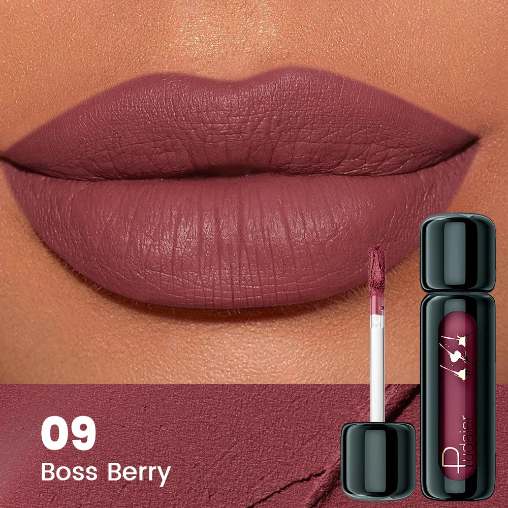 Matte Velvet Lip Gloss | Highly Saturated Liquid Lip Mud | Non-Stick & Long Lasting