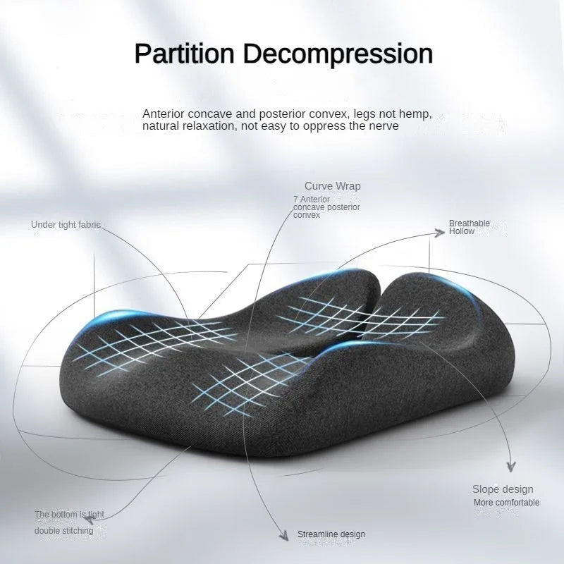 New Tailbone Sciatica Back Pain Relief Office Car Seat Cushion