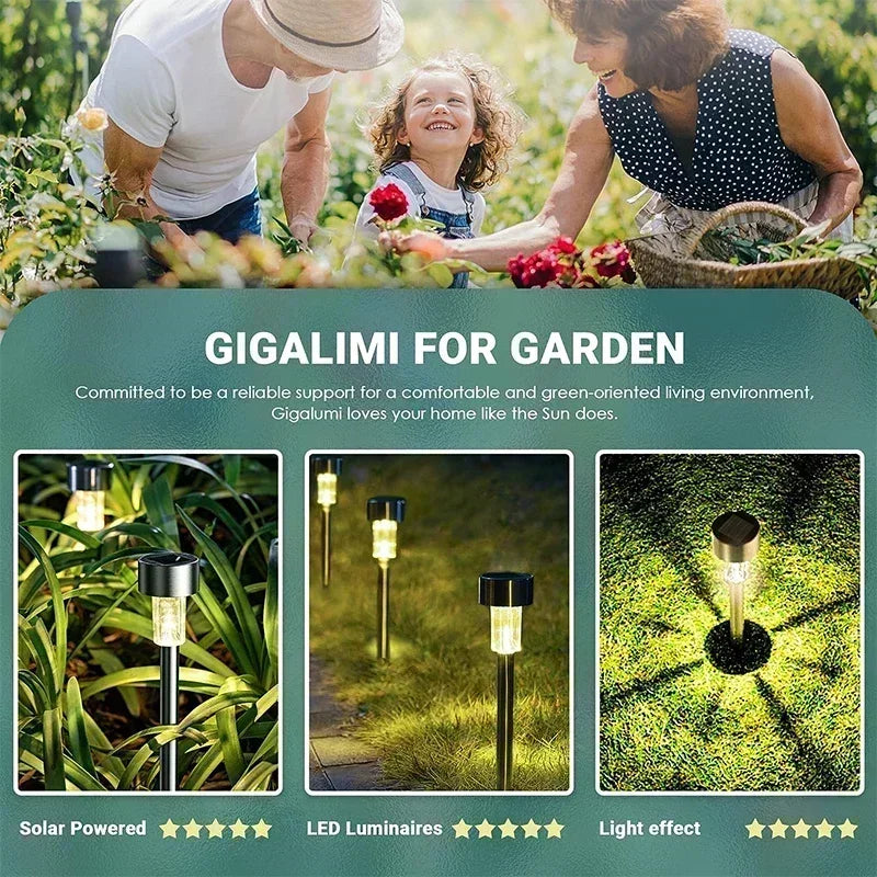 Vabena Solar Garden Lights Outdoor - Waterproof LED Landscape Pathway Lamps (10/20/30 Pcs)