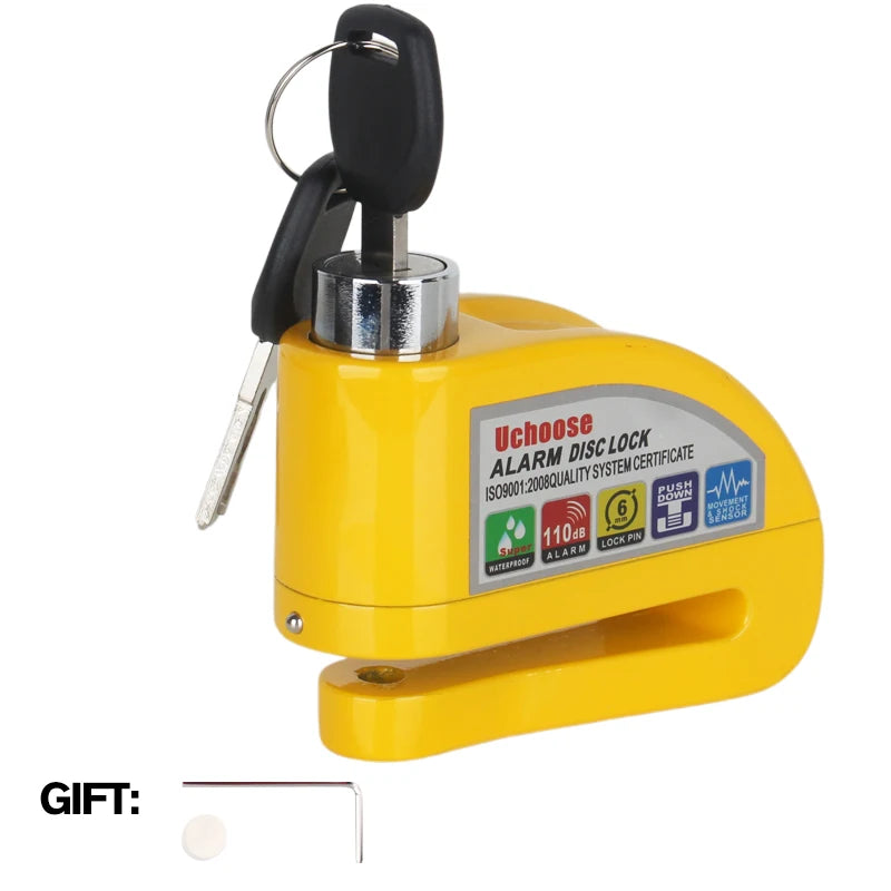 Vabena Motorcycle Disc Brake Alarm Lock | Anti-Theft Scooter Security