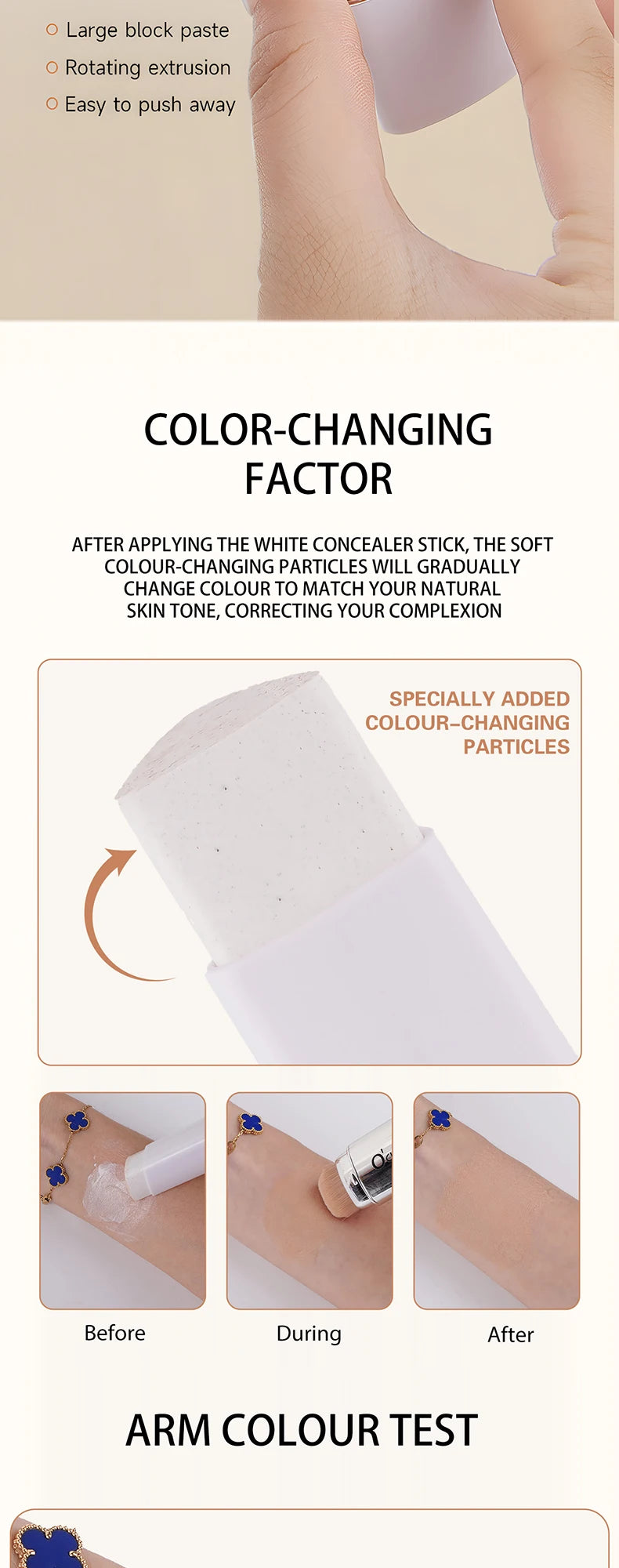 O'CHEAL Dynamic Foundation Stick: Perfect Match, Matte Finish, Blemish Coverage