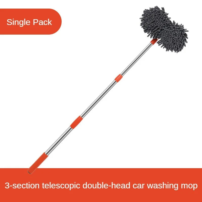 LEIBOO Telescopic Car Wash Mop - Foam Brush for Vehicle & Window Cleaning