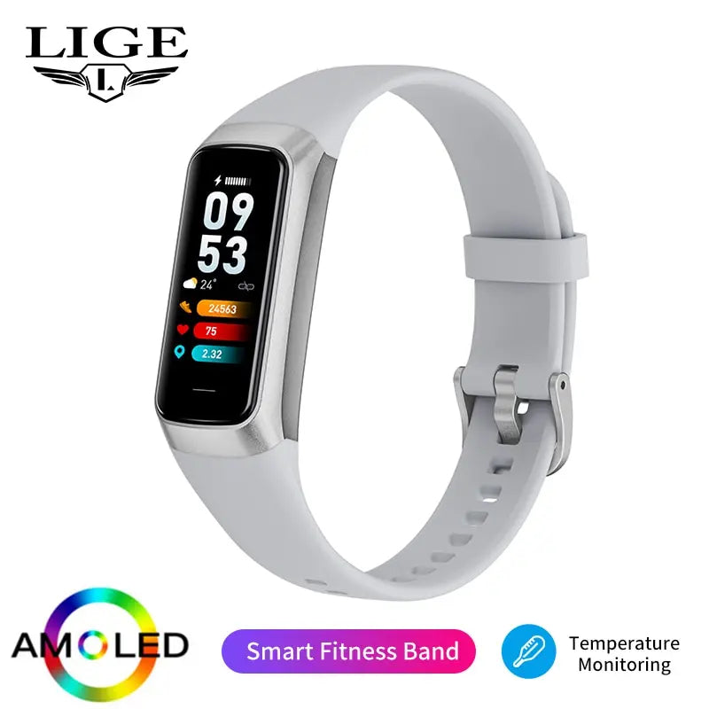 LIGE AMOLED Smartwatch - Heart Rate & Fitness Tracker