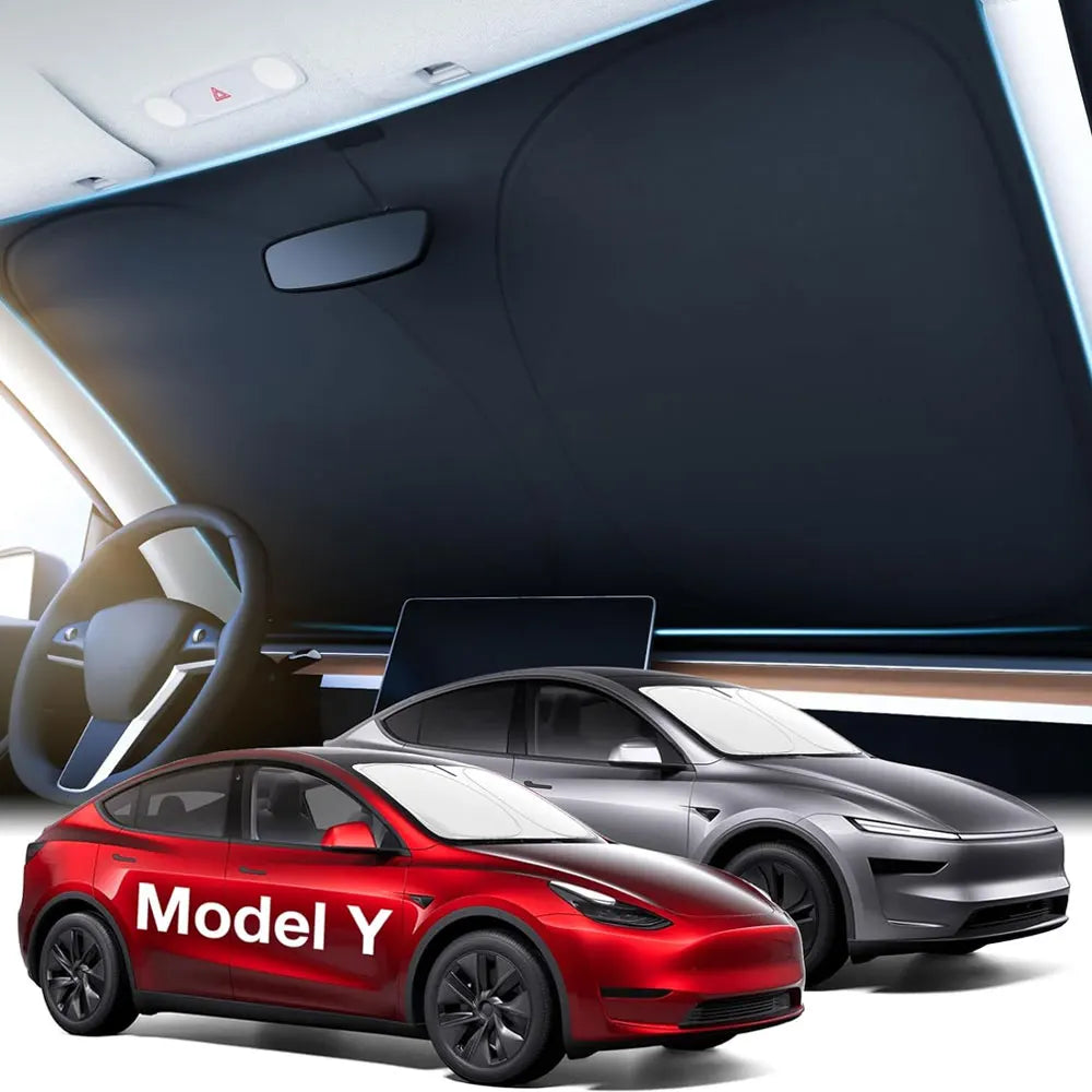 Tesla Model 3 Highland 2026 & Model Y Sunroof Sunshades | Ice Cloth Heat Blocker