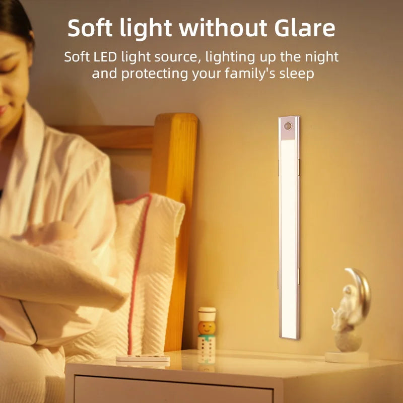 LED Cabinet Sensor Lights - Adjustable Brightness Motion Tube