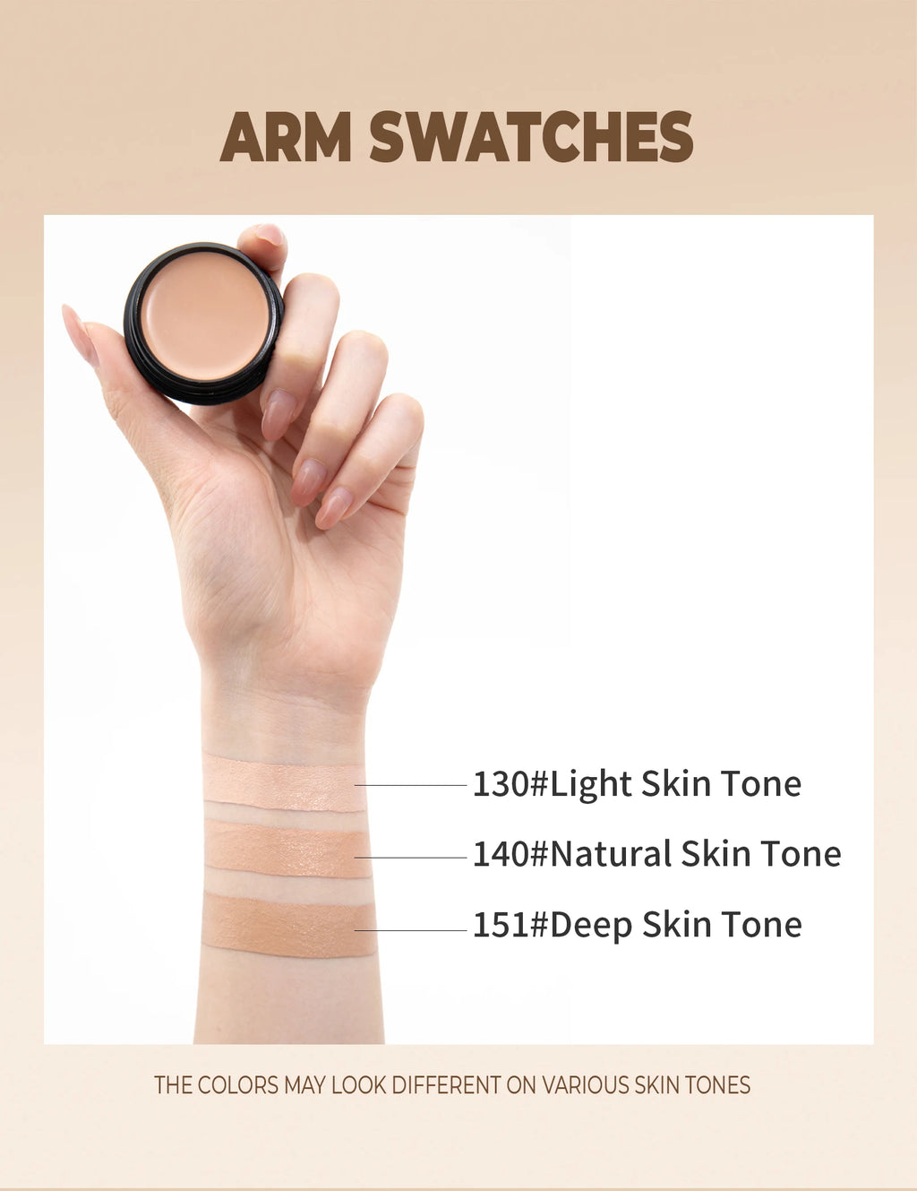 Hydrating Eye Brightening Concealer & Contour Cream - Full Coverage, Long-Lasting Makeup