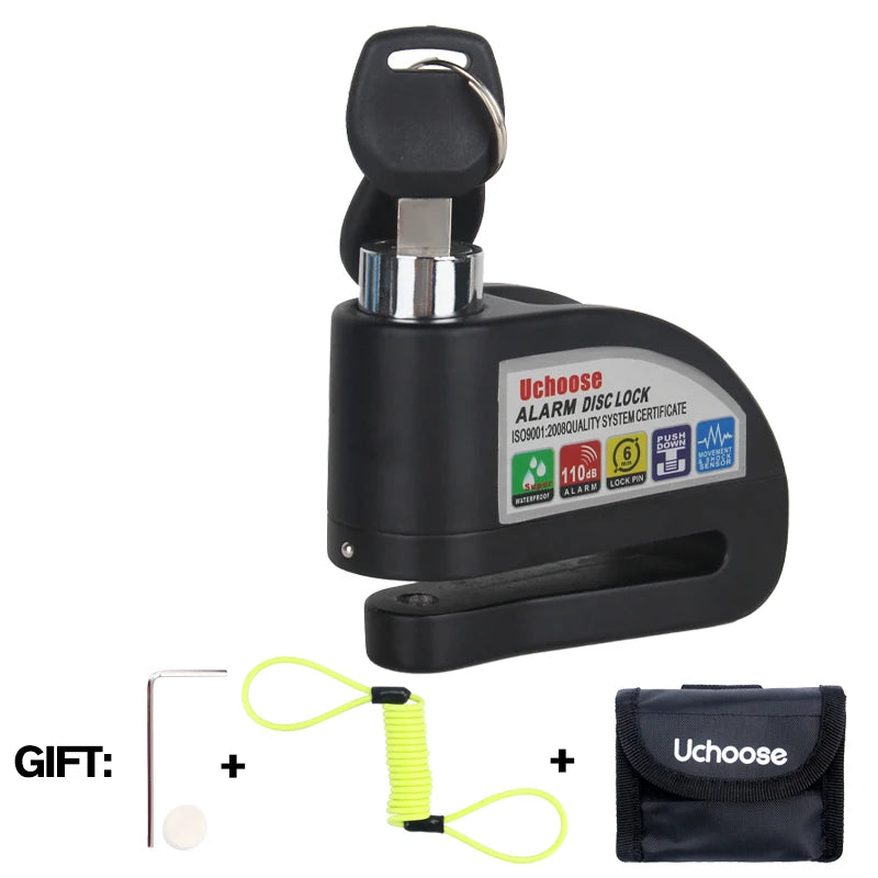Vabena Motorcycle Disc Brake Alarm Lock | Anti-Theft Scooter Security