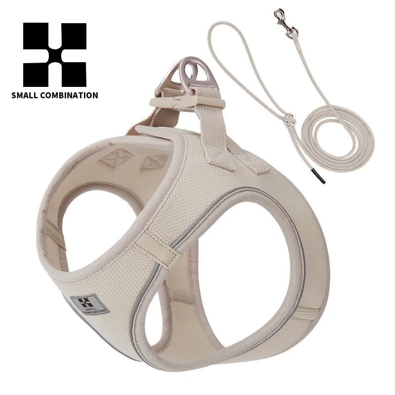 Dog Harness Leash Set - Adjustable, Reflective for Small to Medium Pets