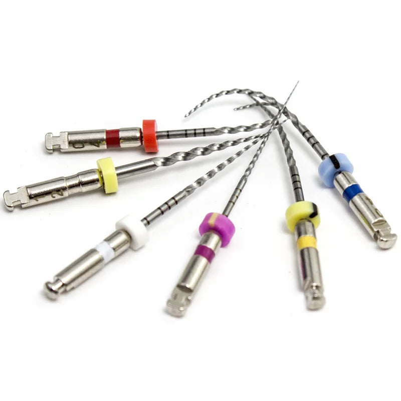 SOCO PLUS 6PCS Nickel Titanium Heat Activated Root Canal Rotary Files for EndoMotor