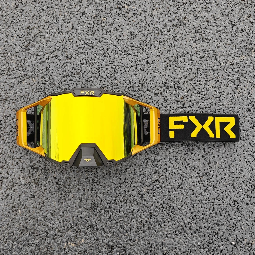 FXR Motocross Goggles HD Lens Anti-fog MX MTB Dirt Bike Eyeglasses