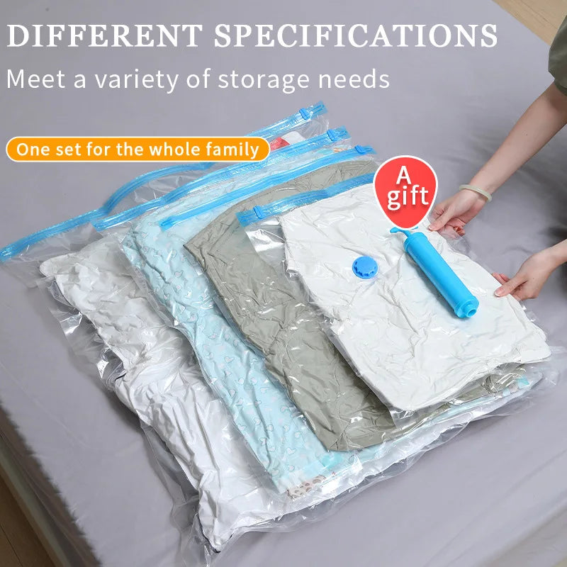 Vabena Vacuum Storage Bags for Clothes & Bedding - Space Saving Organizer
