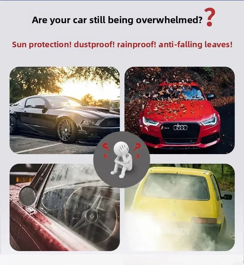 All-Season Waterproof Car Cover for Hail, Snow, Sun & Frost Protection