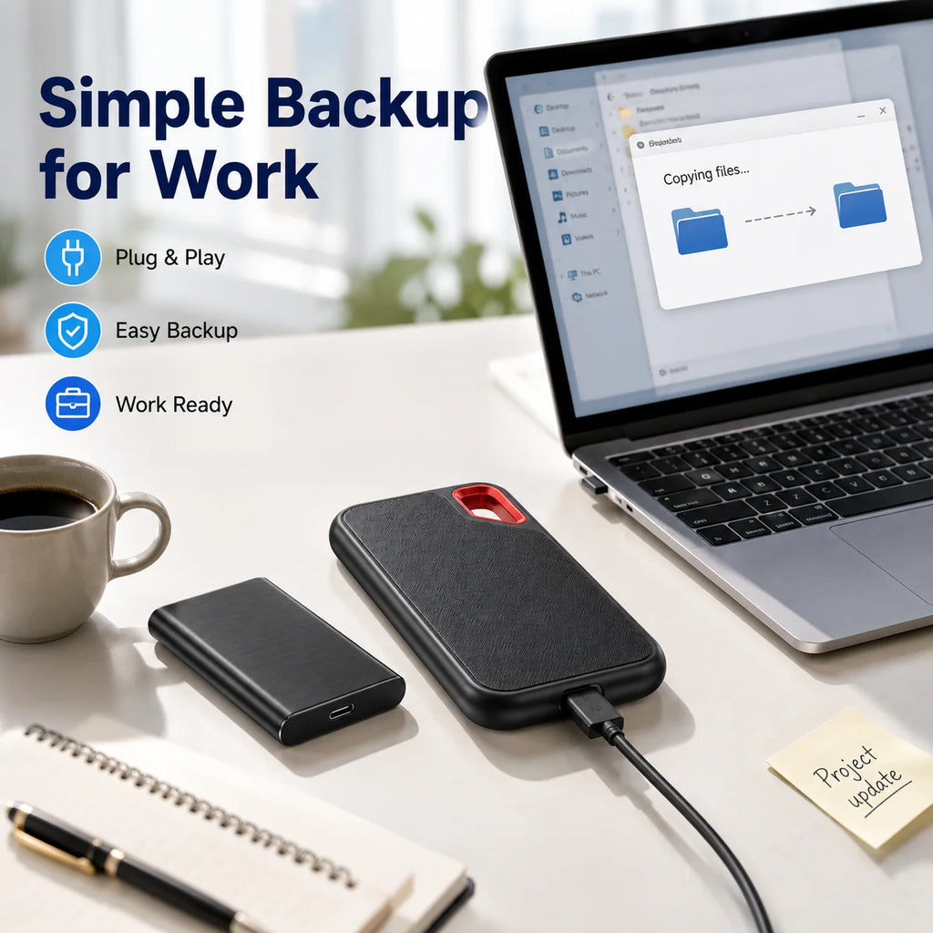 4TB Portable SSD Waterproof Shockproof High-Speed External Drive Pro