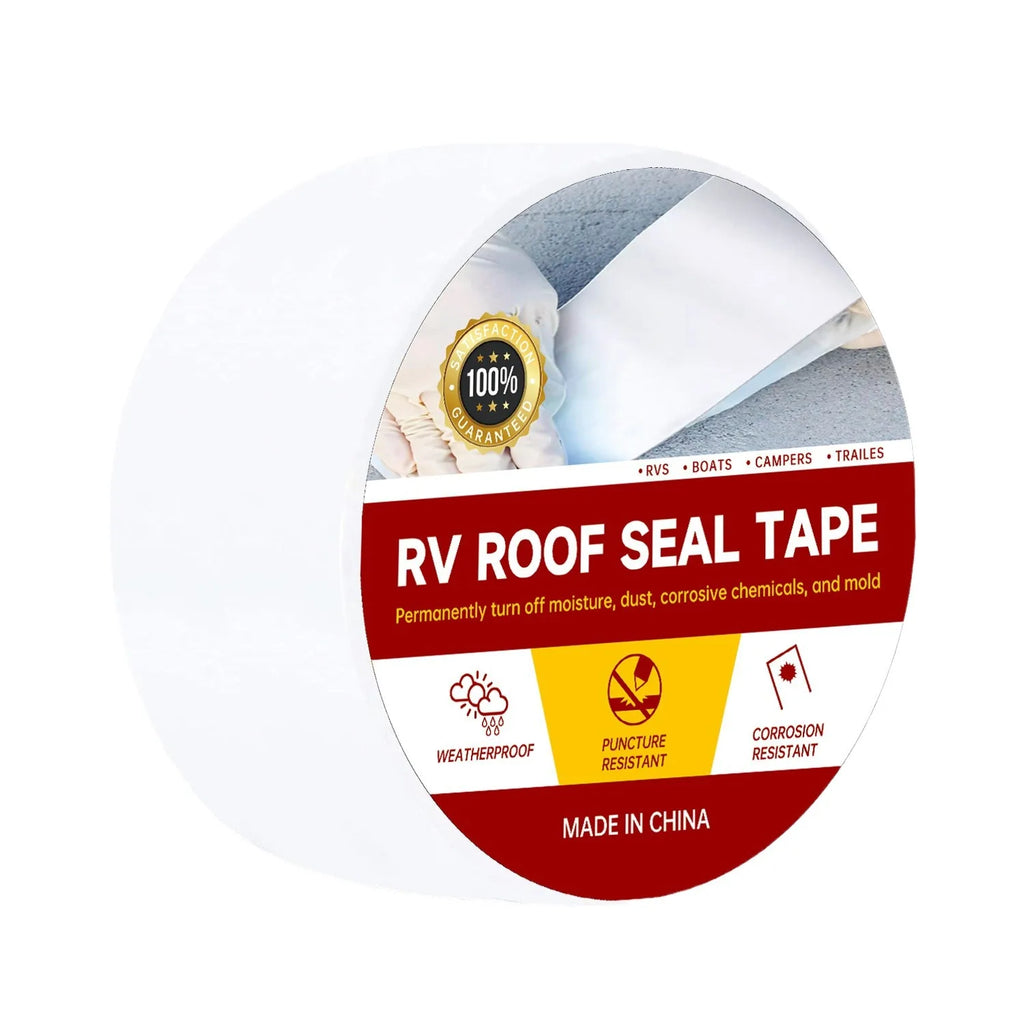 RV Roof Repair Tape - White Waterproof Heavy-Duty Sealant