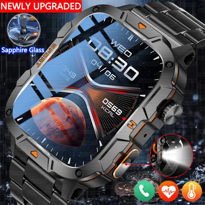 Military-Grade Smartwatch for Men | AMOLED Display | 5ATM Tactical Watch