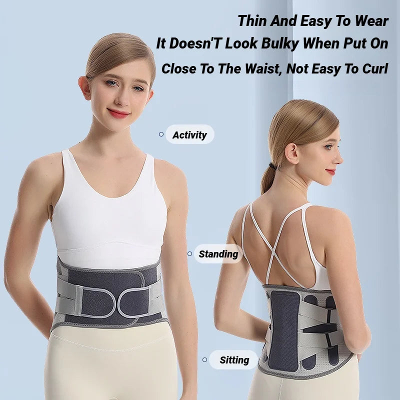 Back Brace Support Belt for Lower Back Pain Relief | Adjustable Lumbar Waist Support