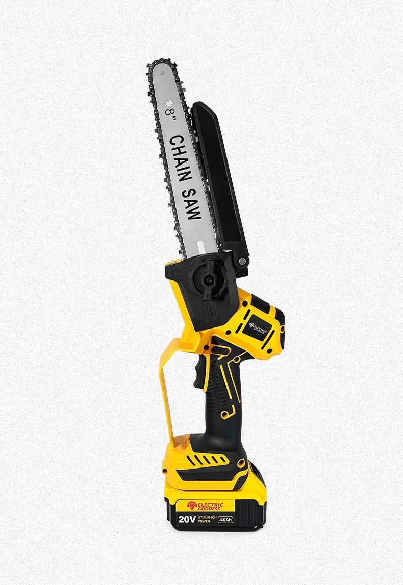 8-Inch 1380W Brushless Electric Chainsaw - Professional Pruning Saw for Dewalt 20V
