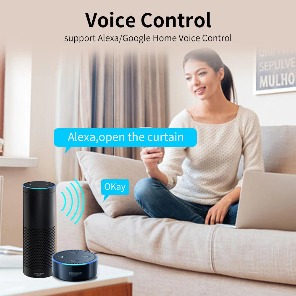 Tuya Smart Shutter & Curtain Motor - Automated Blinds Control