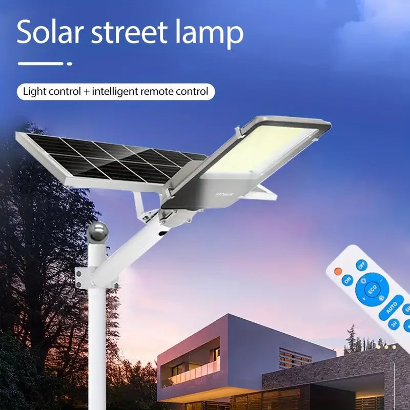 200W Solar Street Light - Outdoor, Waterproof, Auto Dusk to Dawn