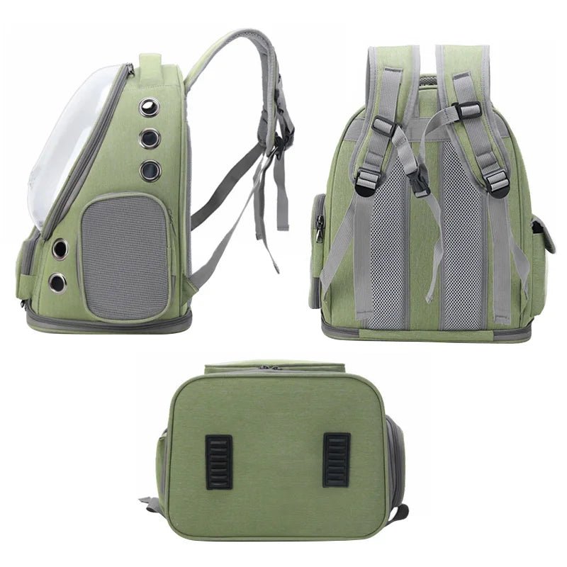 Transparent Pet Carrier Backpack for Cats & Small Dogs | Travel Bag