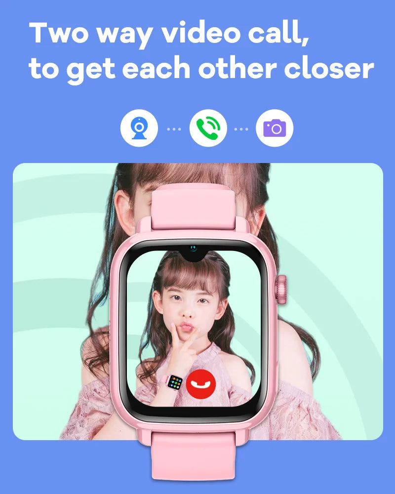 Kids 4G Smart Watch with GPS Tracker & Video Call | Child Safety Phone Watch