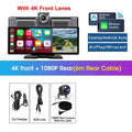 Srnubi 10.26" 4K Dash Cam with CarPlay, Android Auto & GPS