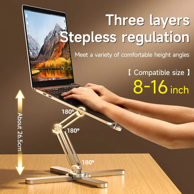 YASOKO Portable Laptop & Tablet Stand - Foldable Aluminum