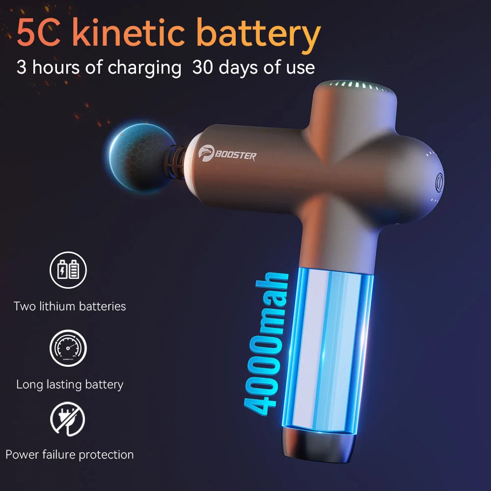 Booster Massage Gun - Electric Neck & Body Fascia Massager for Muscle Recovery