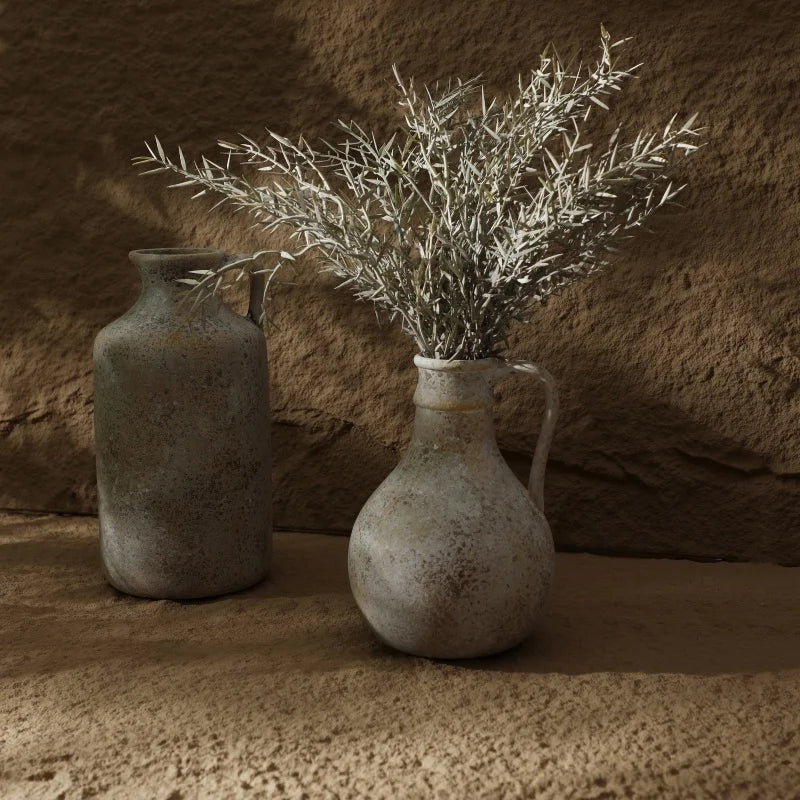 Vintage Handmade Ceramic Vase | 25.8CM Home Decor Accent